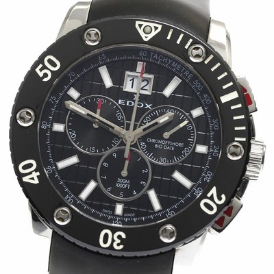 Edox Class-1 Chronoffshore Big Date Chronograph Quarz Herrenuhr gebraucht...