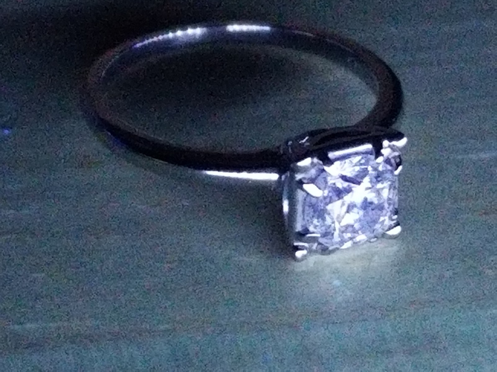 4g Solid Platinum 900 Ring Solitaire Real Diamond… - image 15