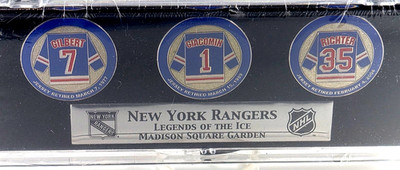 NY Rangers Retired Jersey Pin Set Richter Giacomin Gilbert NHL #35 #1 #7 Sealed