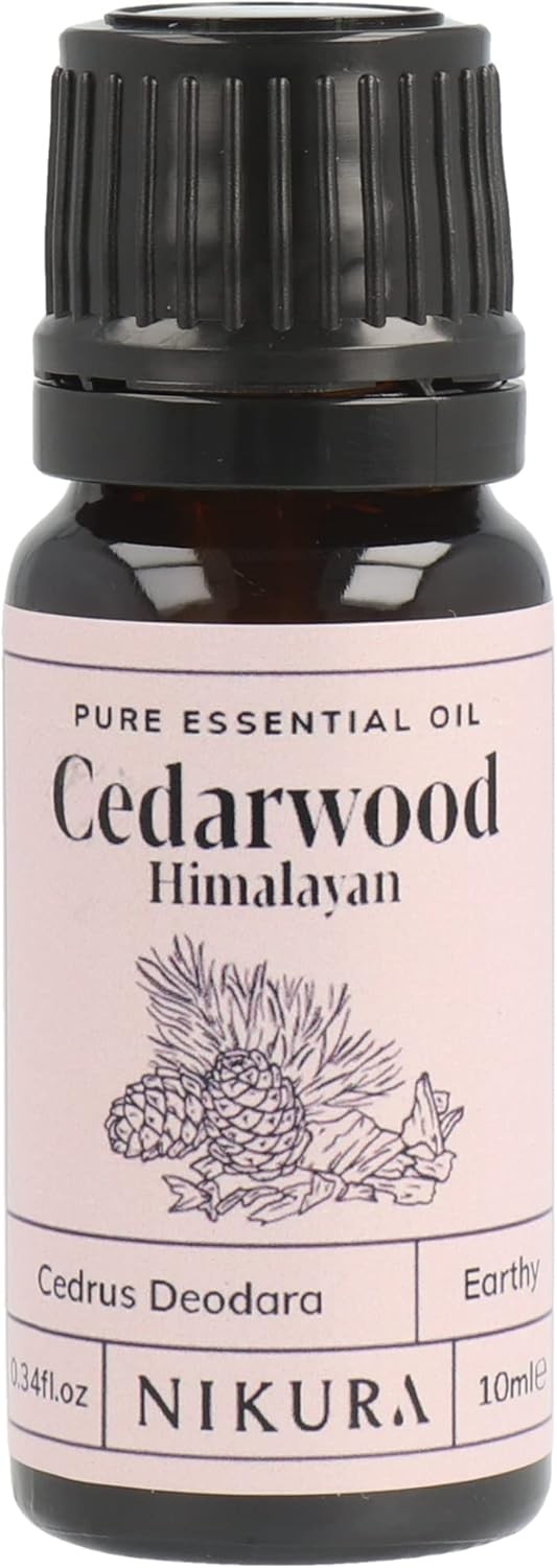 Nikura Cedarwood (Himalayan) Essential Oil 10ml | 100% Pure Natural for