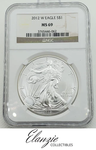 2012-W Burnished American Silver Eagle NGC MS69