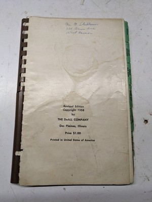 1958 DOALL POWER SAWING HANDBOOK BOOKLET HISTORY METHODS RECOMMENDATIONS