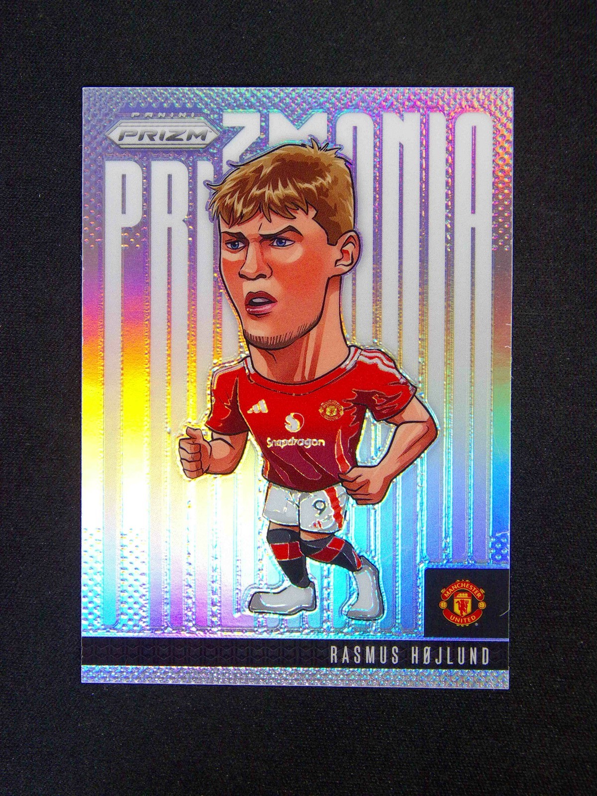 2024-25 Panini Prizm Premier League Rasmus Hojlund #12 Prizmania Case Hit SSP