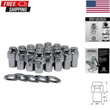 Cragar Standard Mag Lug Nut-with Offset Washer Set Of Pcs 12 20 Chrome