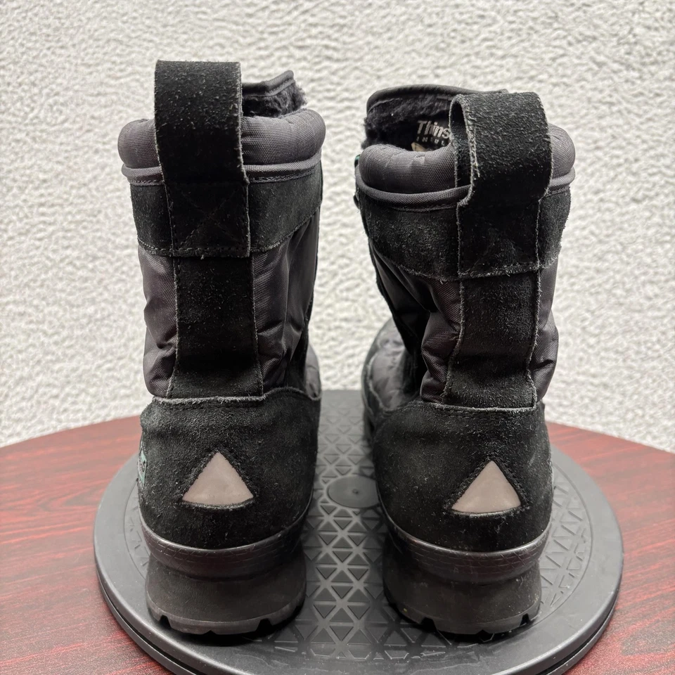LL Bean Botas Niños Talla 8M Negro Aislante Invierno Nieve Gamuza Cuero Impermeables Foto 4 de 4