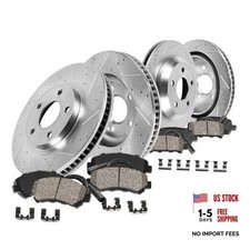 Front and Rear Brake Kit For Mercedes-Benz GLK250 2013 Drilled Slotted Upgrade