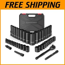 46-Piece Drive Socket Ratchet Wrench Set