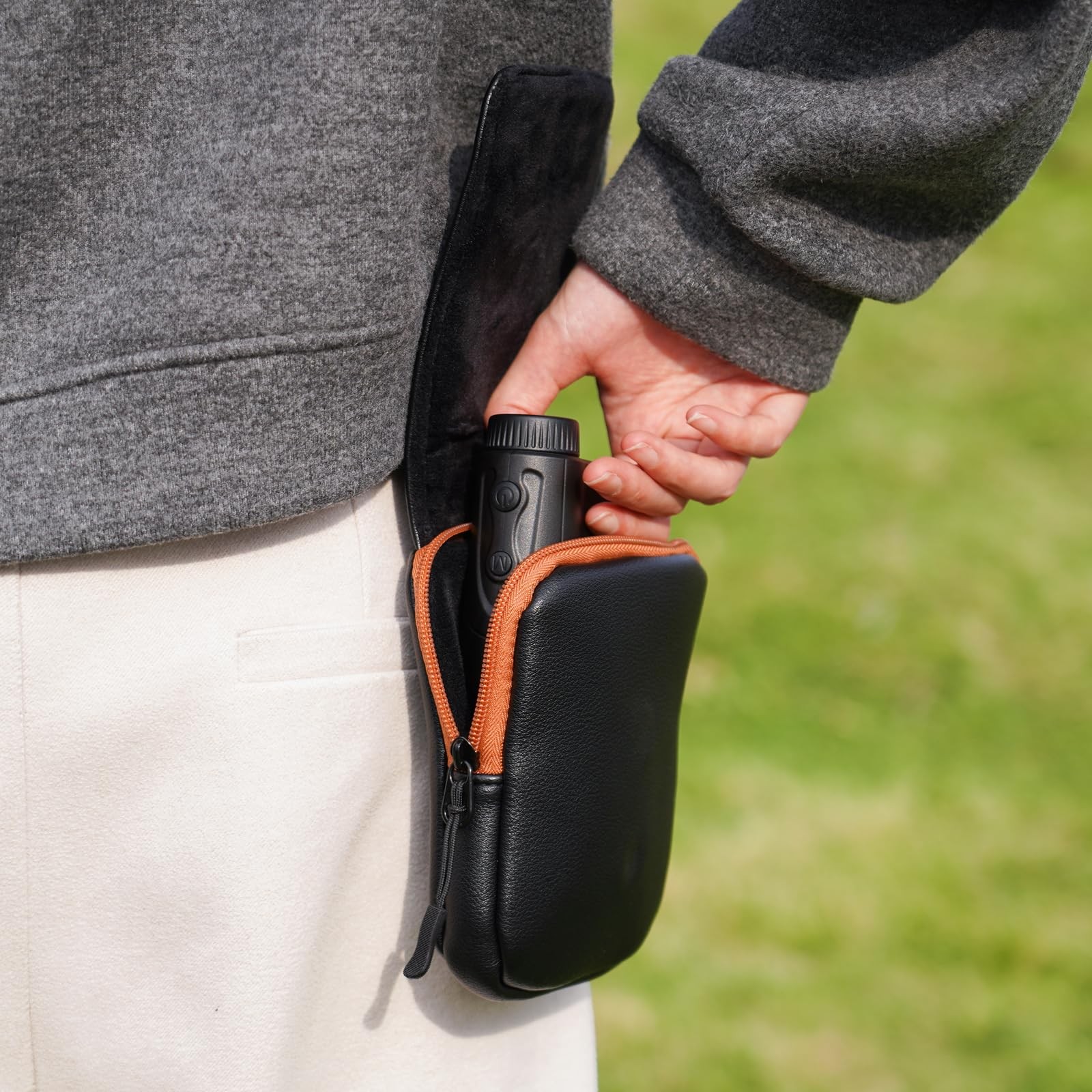Golf Rangefinder Case Premium Leather for Bushnell Callaway Waterproof Univer...