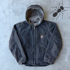 Carhartt J141 black Sierra hooded work wear jacket