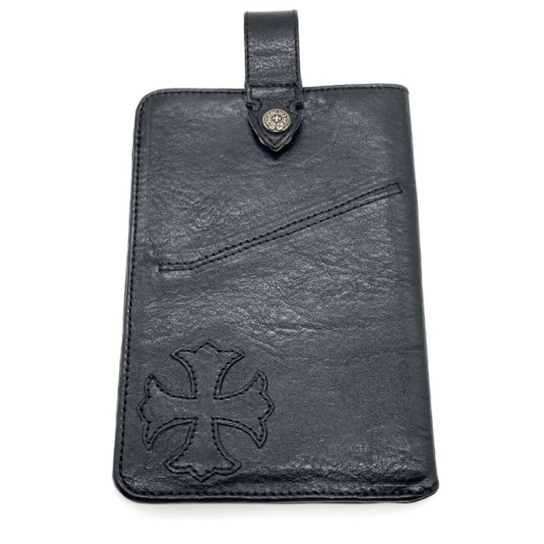 Image of Chrome Hearts The Way I Walk Leather Pass Case CH Plus Smartphone Case Black