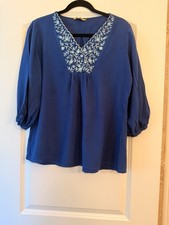 Indian Ethnic Wear Kurti Tops L Blue