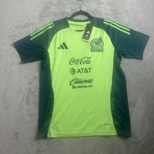 Adidas Mexico National Team Jersey Mens Small Green Training Shirt World Cup