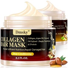 2 pk Tratamiento De Keratina En Crema Para Alisar El Cabello Hidrata Repara El P