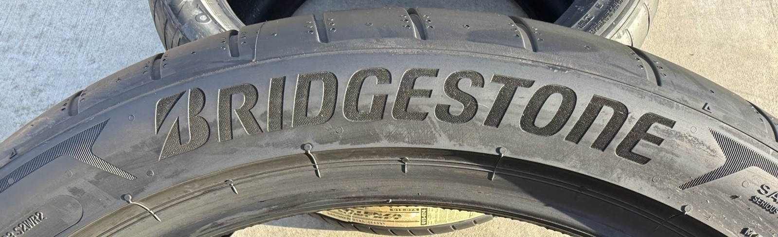TWO BRAND NEW 345/30ZR21 111Y Bridgestone Potenza Sport RFT L Lamborghini Tires