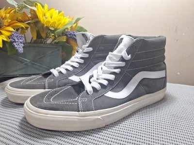 Vans Off The Wall SK8-Hi High-Top Shoes Gray Canvas Men Size 13 