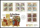 SG57 SWITZERLAND 1989 Registered FDC Pro Patria -Chronicles multiples of 4