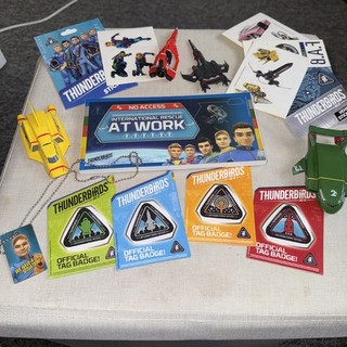 Thunderbirds Are Go Bundle Inc Official Tag Badges Stickers And Vehicles