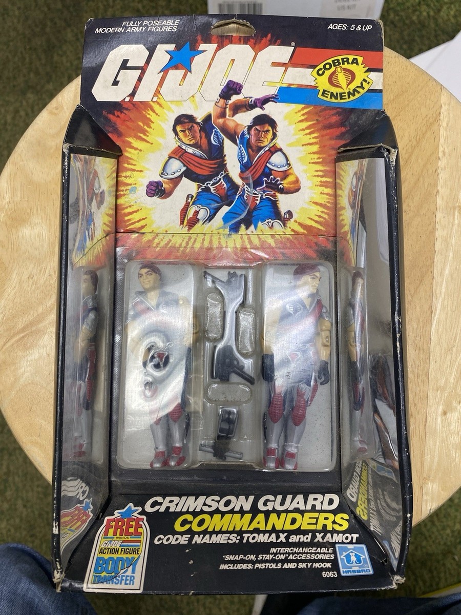 GI Joe Tomax & Xamot 1985 Crimson Twins Sealed Crimson Guard