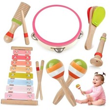Baby Musical Instruments for Girls-Montessori Wooden Toys for Toddlers 1