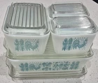 Vintage Pyrex Amish Butterprint Refrigerator Dish Set w/Lids 501 502 503 9pcs