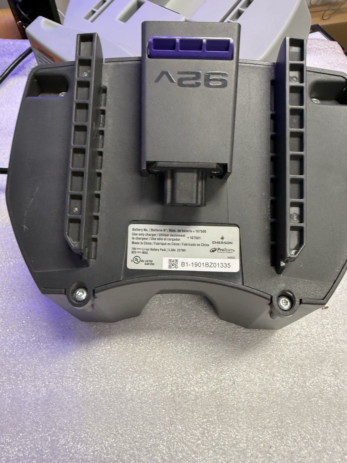 ProTeam Cordless Vacuum 92V Battery (107500) And Charger (107501)