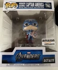 Funko Pop! Deluxe: Marvel - Captain America Amazon Exclusive #589
