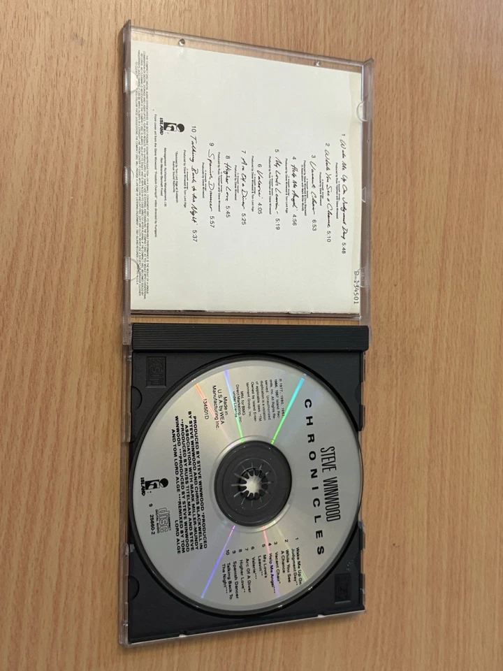 Steve Winwood CD Chronicles Best Of Album Rock Pop Island Records 1987 Comp. - Изображение 3 из 3