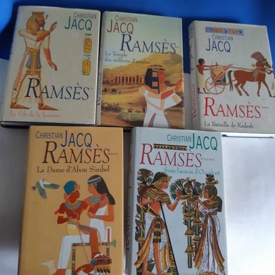 Collection RAMSES Christian Jacq COMPLET 5 volumes - Photo 1/4