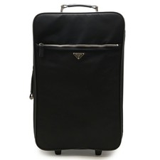 Prada Nylon Trolley Case Men Black One Size