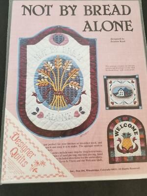 ''Not By Bread Alone'' Quilt Pattern by Joanne Kost NIP Size 22''X32.5'' Vintage '83