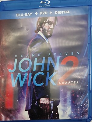 John Wick: Chapter 2 (DVD, 2017) Blu Ray