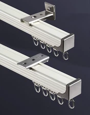 Ceiling Curtain Track Set,Room Divider Track, Shower Curtain Track Set with Hook