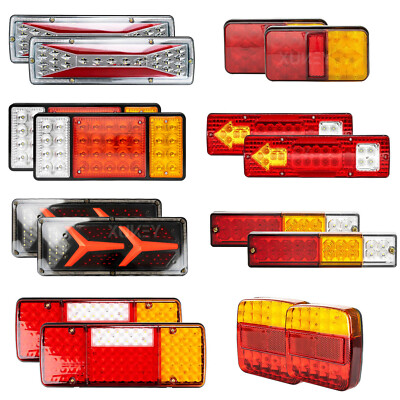 Dynamic Turn Signal Rear Tail Light Reverse Stop Brake Reflector Truck Trailer