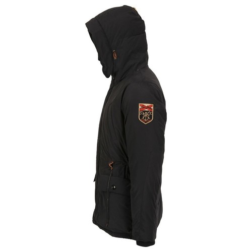 Scotch & Soda Long Outdoor Hooded Coat, Navy - Picture 3 of 4