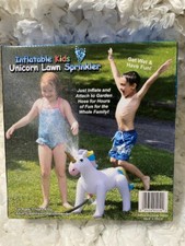Inflatable Kids Unicorn Lawn Sprinkler 3 Years  Up Fast Shipping