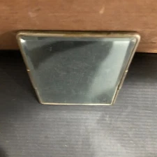 ANTIQUE BEVELED MEN'S SHAVING MIRROR SELF STANDING MADE IN JAPAN, FREE SHIP