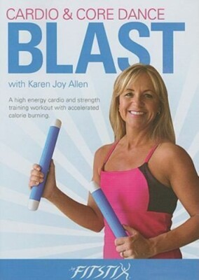 CARDIO & CORE DANCE BLAST WITH KAREN JOY ALLEN (DVD) FITSTIX - NEW AND SEALED