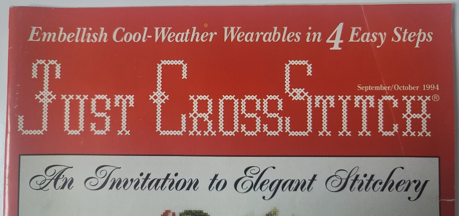 Just Cross Stitch Magazine Lot of 3 (1990, 1994) eBay