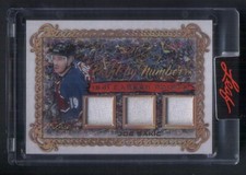 2021-22 Leaf Art of Hockey Joe Sakic Paint by Numbers triple relic #d/45