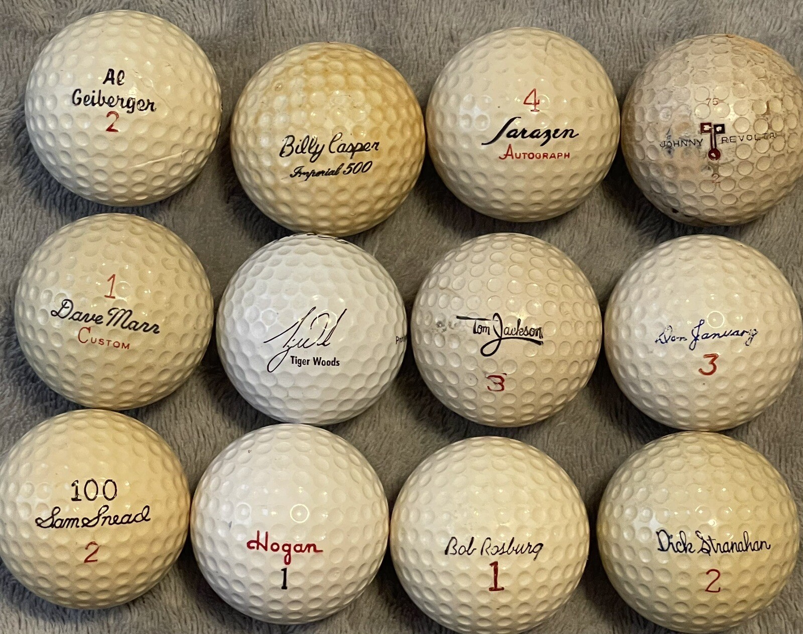 12 Vintage Signature Golf Balls 4 eBay