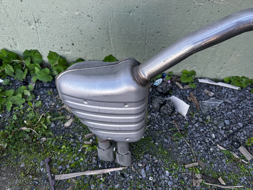 2013-2016 Audi S5 3.0T V6 Factory Rear Exhaust Muffler Dual Pipes OEM GERMANY - Image 3 of 4