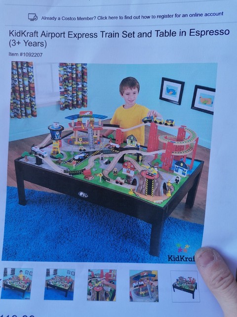 kidkraft ride around train set and table