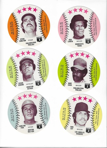 1976 Isaly's Crane Discs U-CHOOSE Aaron Carlton Garvey Hunter Koosman Mayberry + - Picture 8 of 57
