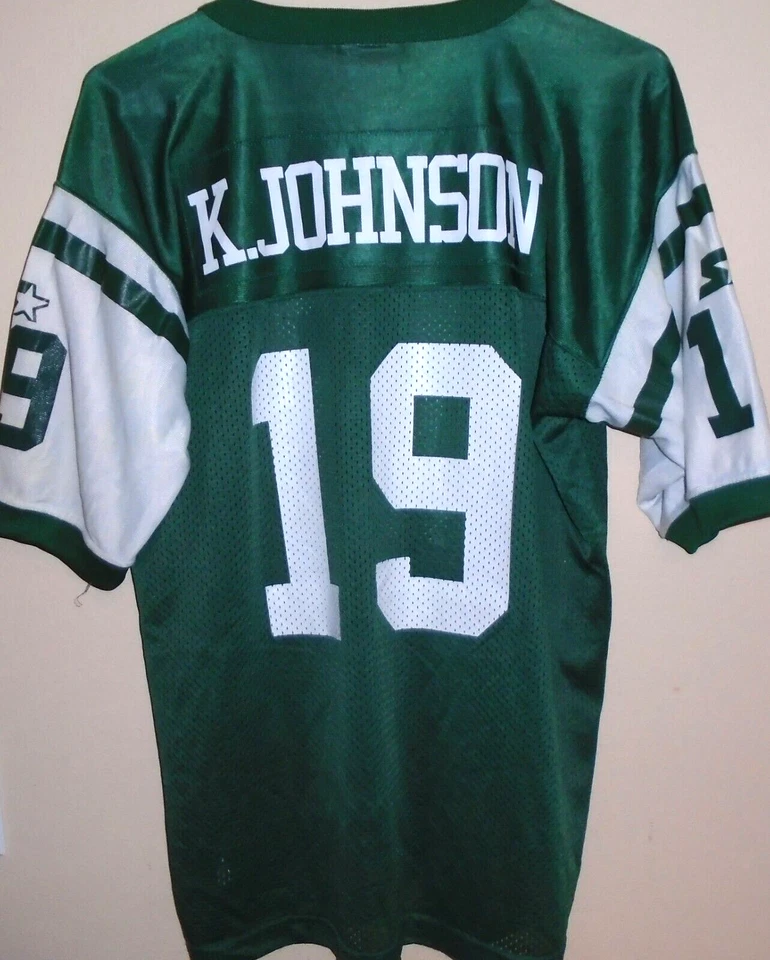 Camiseta de fútbol americano vintage Keyshawn Johnson New York Jets Starter NFL - XL juvenil Foto 2 de 2
