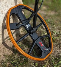 Minelab Equinox 15" Coil Bumper Completely Contoured Rubber Guard. T-ORANGE 