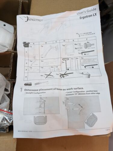 Ergotron lx 45-179-1944-00 Monitor Extending Mounting NOS - Picture 2 of 7