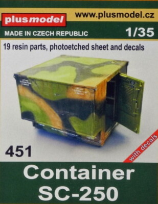 Plus Model 1/35 US Container SC-250 (Resin+PE+Decals)