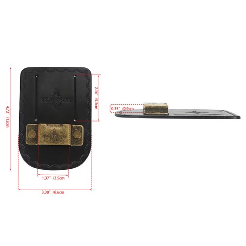 TOURBON Cuero Negro Cinta Medida Clip Funda Marco Portaherramientas Ajuste Cinturón 2" - Imagen 2 de 21