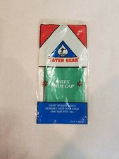 Water Gear Latex Swimming Swim Cap Solid Green