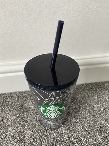 Starbucks Halloween 2021 Glow in Dark Spider web Grande 16oz Cold Cup Tumbler - Bild 2 von 8